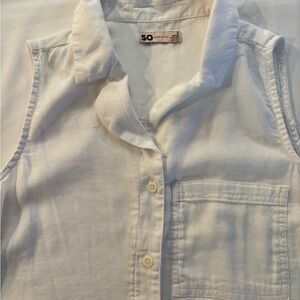 SO White Button Down Shirt Classic Style